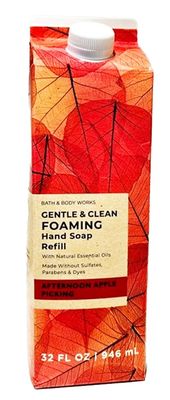 Bath Body Works Afternoon Apple Picking Soap Refill - XL Size - 32 ounce Fall Foaming Hand Soap Refill - Compatible with all Bath &amp; Body Works Gentle Foaming Hand Soap Bottles