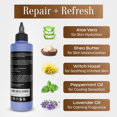 Facn Professional Clear Callus Remover Gel with Skin Soothing Aloe Vera & Shear Butter, Menthol Peppermint Oil & Witch Hazel, Lavender Oil Scent - Removes Calluses & Rough Skin (10 fl oz / 296 ml)