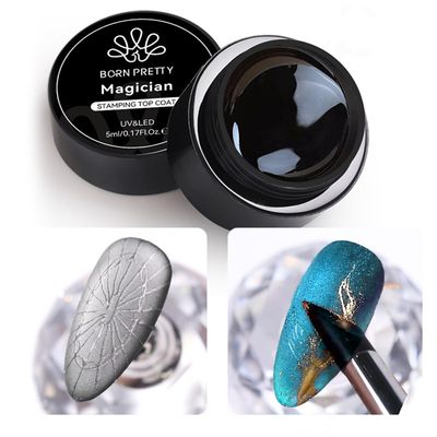 Born Pretty Magician Stamping Top Gel, Nail Stamping Gel Polish, Nail Art Stamping Gel, Nail Stamp Nail Art Stamping for Nail Art Design