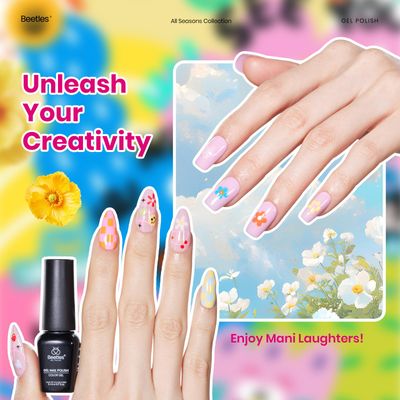 Beetles Summer Gel Nail Polish Set, 25 Colors Bright Gel Polish Kit 32 PCS Nude White Black Pink Blue Green Yellow Colors with Base Glossy Matte Top Coat Gifts for Women Doodle Dreams