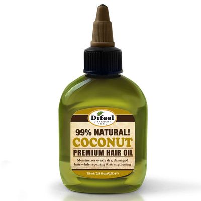 Difeel Premium 99 Natural Deep Conditioning Coconut Hair Oil 2.5 ounce