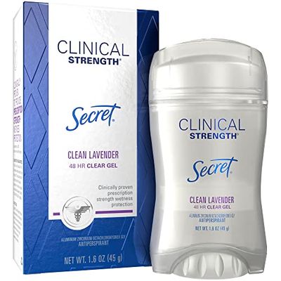 Secret Clinical Strength Clear Gel Antiperspirant &amp; Deodorant,1.60 oz