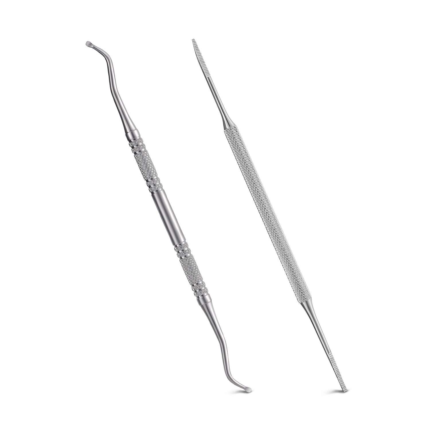 2PCS Ingrown Toenail File and Lifter with Storage Case,YINYIN100 Stainless Steel ingrown toenail Tool,Double Sided Professional Grade Nail Cleaner Tool