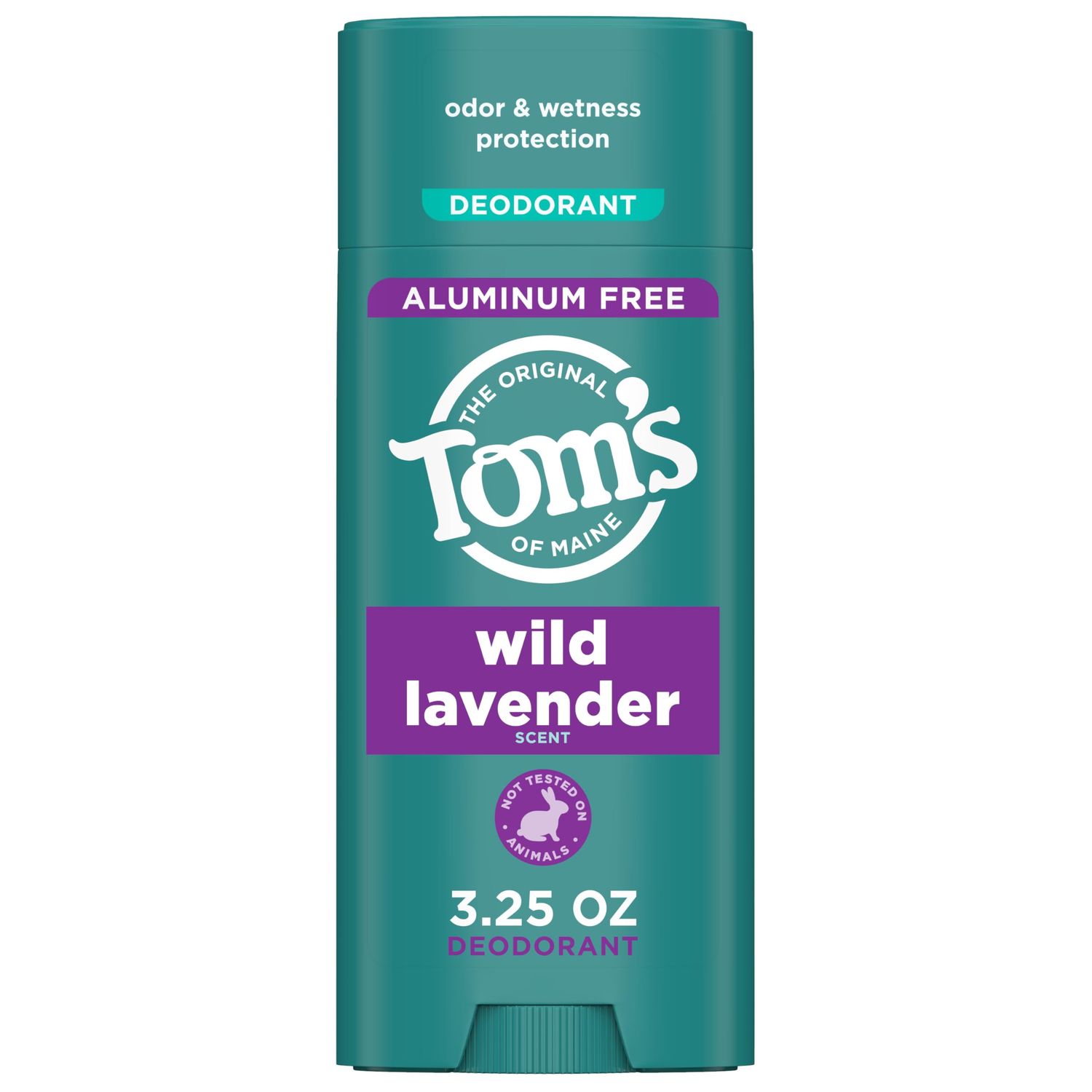 Toms of Maine Wild Lavender Natural Deodorant for Women and Men, Aluminum Free, 3.25 oz