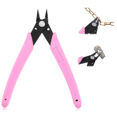 Rhinestone Remover, Pink 5 Rhinestone Remover Nipper, Metal Nail Art Scissors, Nail Art Decorations Removers DIY Tool Accessory