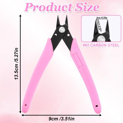 Rhinestone Remover, Pink 5 Rhinestone Remover Nipper, Metal Nail Art Scissors, Nail Art Decorations Removers DIY Tool Accessory