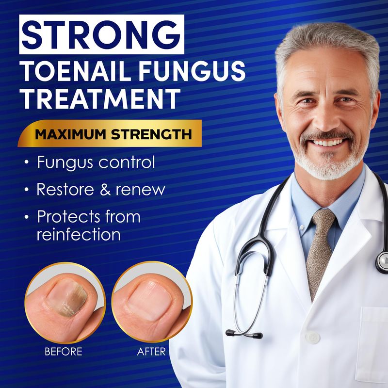 Toenail Fungus Treatment Extra Strength - Nail &amp; Toe Solution with Undecylenic Acid 25 and Tea Tree Oil