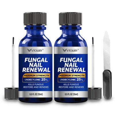 Toenail Fungus Treatment Extra Strength - Nail &amp; Toe Solution with Undecylenic Acid 25 and Tea Tree Oil