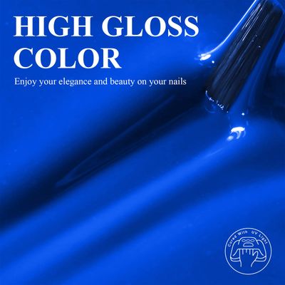 Imtiti Blue Gel Nail Polish, 1Pcs Electric Blue Gel Polish Soak Off UV LED Gel Polish, Long Lasting, Nail Art Manicure Salon DIY at Home for Autumn and Winter (0.34 Fl Oz-1911)