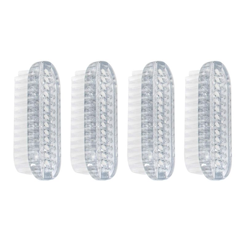 AUEAR, 4 Pack Plastic Fingernail Cleaning Brush Double-Sided Hand Nail Toe Scrubber for Men Women