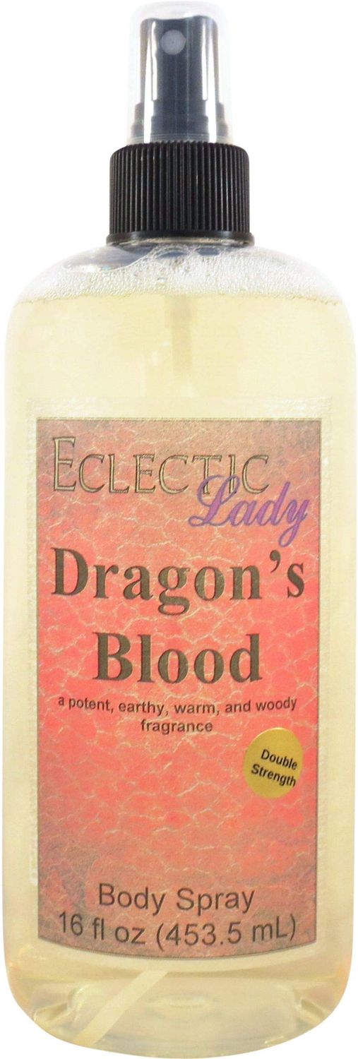 Eclectic Lady Dragons Blood Body Spray, Double Strength, 16 ounces, Body Mist for Women with Clean, Light &amp; Gentle Fragrance, Cologne with Soft, Subtle Aroma For Daily Use