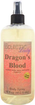 Eclectic Lady Dragons Blood Body Spray, Double Strength, 16 ounces, Body Mist for Women with Clean, Light &amp; Gentle Fragrance, Cologne with Soft, Subtle Aroma For Daily Use