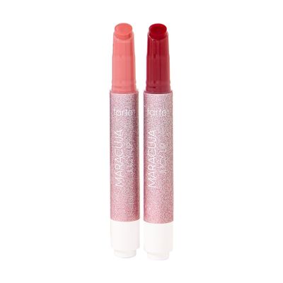 tarte maracuja juicy lip balm bestsellers duo - rose &amp; passion fruit - full size