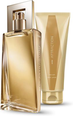 AVON Attraction for Her Eau de Parfum Spray &amp; Body Lotion Set of 2