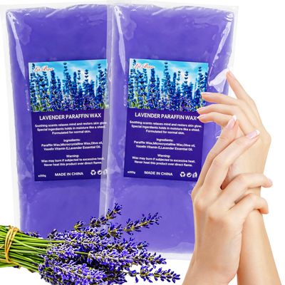 MAQIHAN 2 Pack Paraffin Wax Refills - Lavender Scented Paraffin Wax Blocks For Hand And Feet,Machine Refills Bath Feet Dry Skin,Hydration Nourish