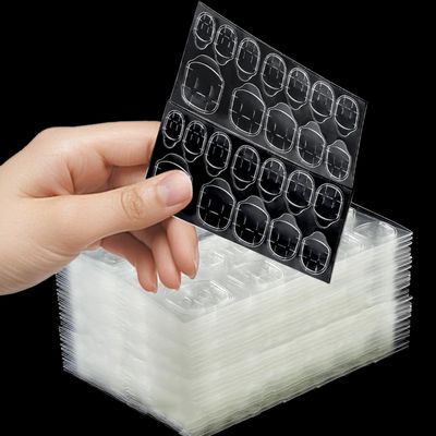 DOCVOEOMH 1440PCS Press on Nail Adhesive Tabs - 60 Sheets with 12 Sizes, Nail Sticky Glue Tabs for Press on Nails, Stickers for Artificial Fake Nails for Home/Salon Use