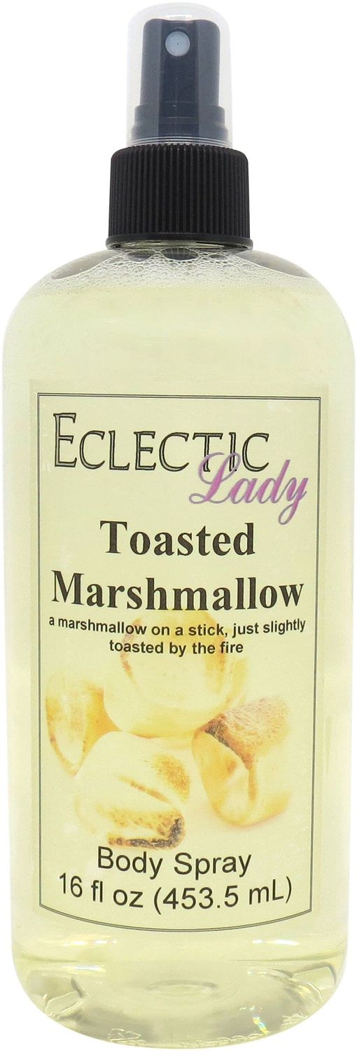 Eclectic Lady Toasted Marshmallow Body Spray, 16 ounces, Body Mist for Women with Clean, Light &amp; Gentle Fragrance, Cologne with Soft, Subtle Aroma For Daily Use