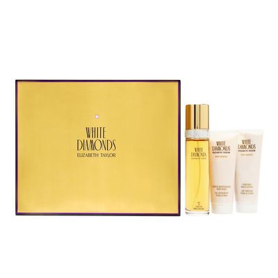 White Diamonds by Elizabeth Taylor for Women, Set (Eau De Toilette Spray 3.3 Ounce, Body Lotion 3.3 Ounce, Shower Gel 3.3 Ounce)