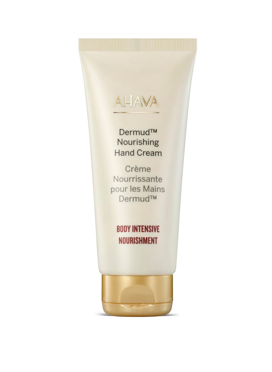AHAVA Dermud Nourishing Hand Cream - Intensely Hydrates, Soothes, Relieves Dry &amp; Sensitive Hands, Enriched by Dermud Mud Complex, Osmoter, Aloe Vera Leaf, Jojoba Seed Oil, Zinc &amp; Allantoin, 3.4 Fl.Oz