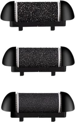 Extra Coarse 3 Refill Rollers for Electric Feet Callus Remover BK-506, Replacement Rollers Heads Foot Care Pedicure Tools 3 Pack- 1 Extra Coarse, 1 Regular Coarse, 1 Gentle Coarse Refill Rollers