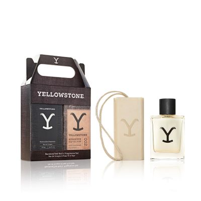 Yellowstone Mens Fragrance &amp; Grooming Gift Set, Eau de Cologne &amp; Artisinal Bar Soap On A Rope - 3.4 fl oz (100 mL) |10 oz
