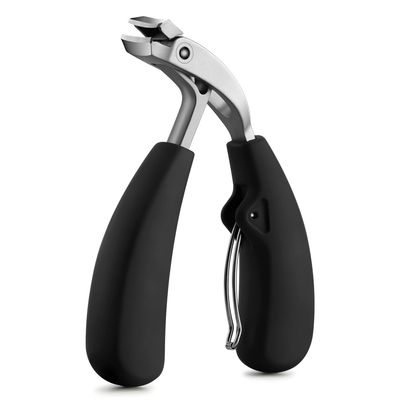FVION Innovative Angled Head Toenail Clippers, Professional Ingrown Toe Nail Clippers for Thick Nails Seniors, Slanted Nail Clippers with Catcher, Pedicure Toenail Cutters Toenail Scissors