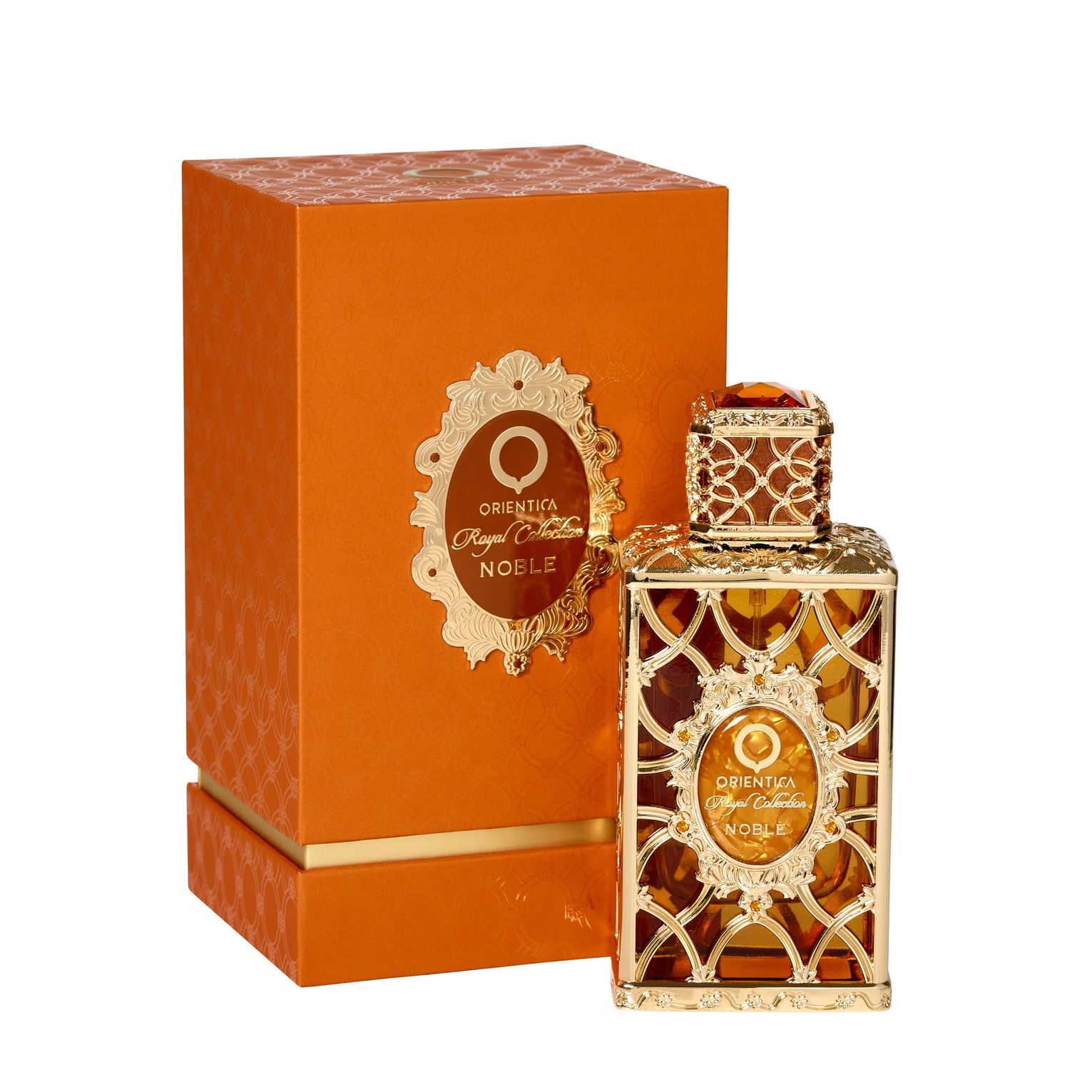 Orientica Royal Collection Noble Eau de Parfum with Notes of Ginger, Pear &amp; Sandalwood, Bold, Regal Long-Lasting Fragrance for Men, Sophisticated &amp; Luxurious Woody Citrus Scent for Any Occasion, 80ML