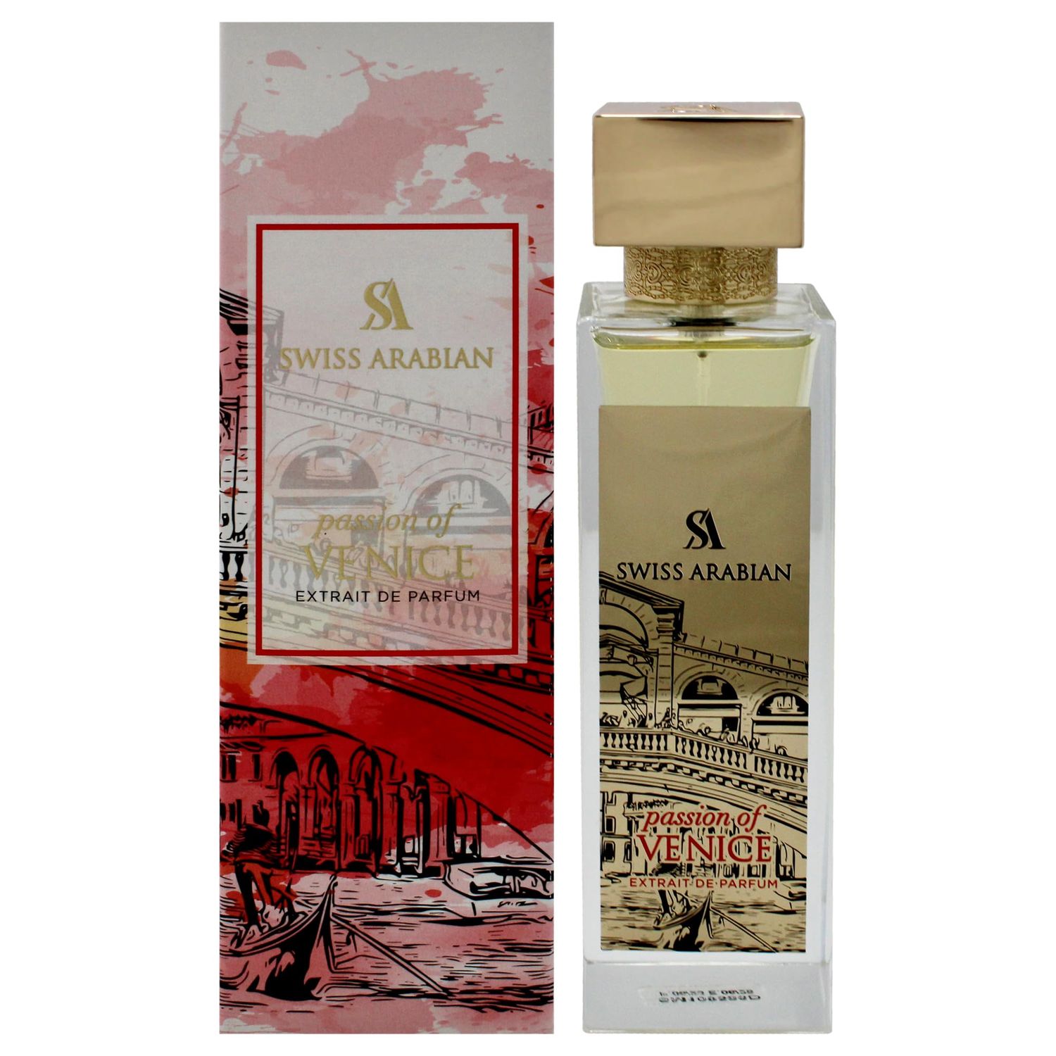 Swiss Arabian Passion of Venice - Arabian Perfume for Women and Cologne for Men - Woody Musk Fragrance - Long Lasting Perfume for Men - 3.4 oz