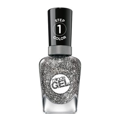 Sally Hansen Miracle Gel, Deep Sea Diamond, Long Lasting, Gel-Like Formula, No UV Lamp Needed, Silver Glitter Nail Polish