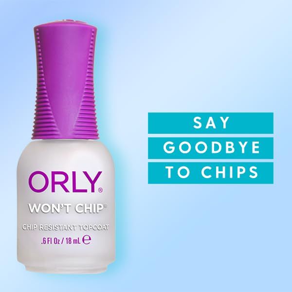 Orly Top Nail Coat, Wont Chip, 0.6 Ounce
