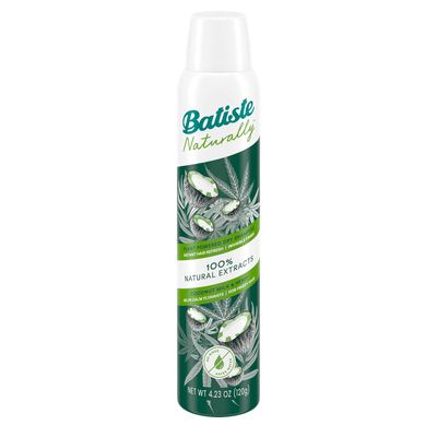 Batiste Naturally Dry Shampoo, Plant Powdered, Coconut Milk &amp; Hemp 4.23oz.