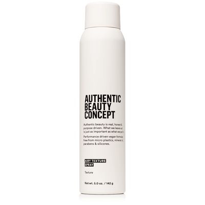 Authentic Beauty Concept Airy Texture Spray | Dry Texturizing Volume Spray | Instant Lift &amp; Effortless Volume | All Hair Types | Heat Protection | Vegan &amp; Cruelty-free | Silicone-free | 5 oz.
