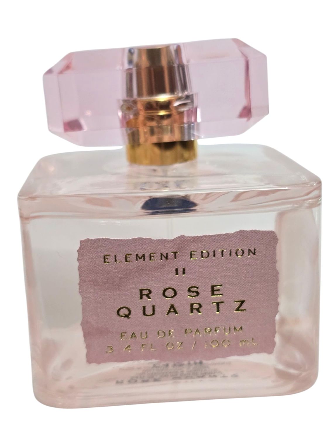 Element Edition Womens Perfume Spray - Rose Quartz, 3.4 oz 100 ml -Pear, Pink Freesia, and White Woods - Unboxed