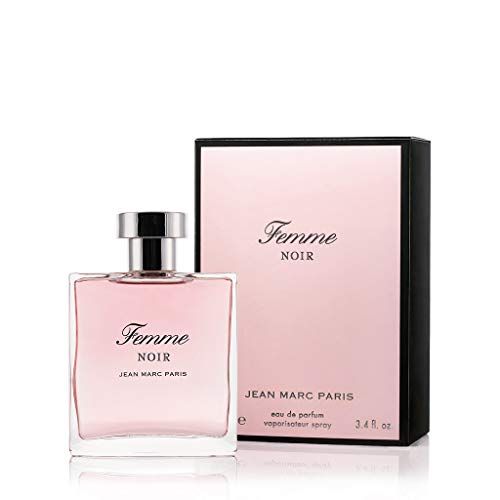 Jean Marc Paris Femme Noir Eau de Parfum Spray 100ml, Womens Floriental Perfume, 3.4 fl. oz, notes of Strawberries, Sweet Pink Rose, and Vanilla