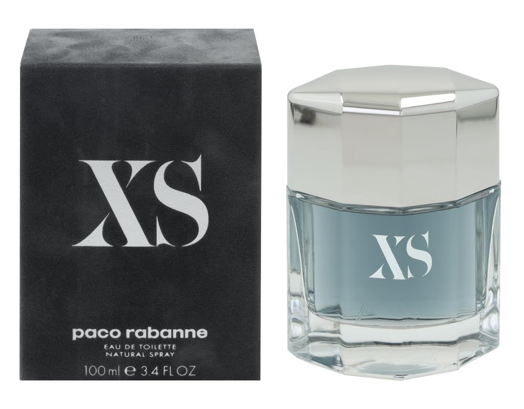 Paco Rabanne Xs Eau De Toilette for Men 3.4 Oz/ 100 Ml - Spray - New Packaging, 3.4 Fl Oz