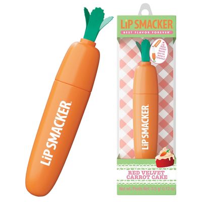 Lip Smacker Carrot Lip Balm, Moisturizing &amp; Nourishing Lip Care, Adorable Easter-Themed Collectible, Fun &amp; Giftable for All Ages - Red Velvet Carrot Cake