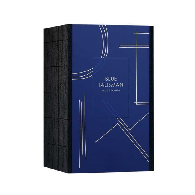 Blue Talisman Eau de Parfum, Luxury Fragrance, Navy Blue and Gold Design