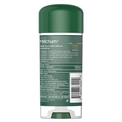 Mitchum Men Advanced Control Anti-Perspirant &amp; Deodorant Gel, Unscented, 3.4 Ounce (Pack of 3)
