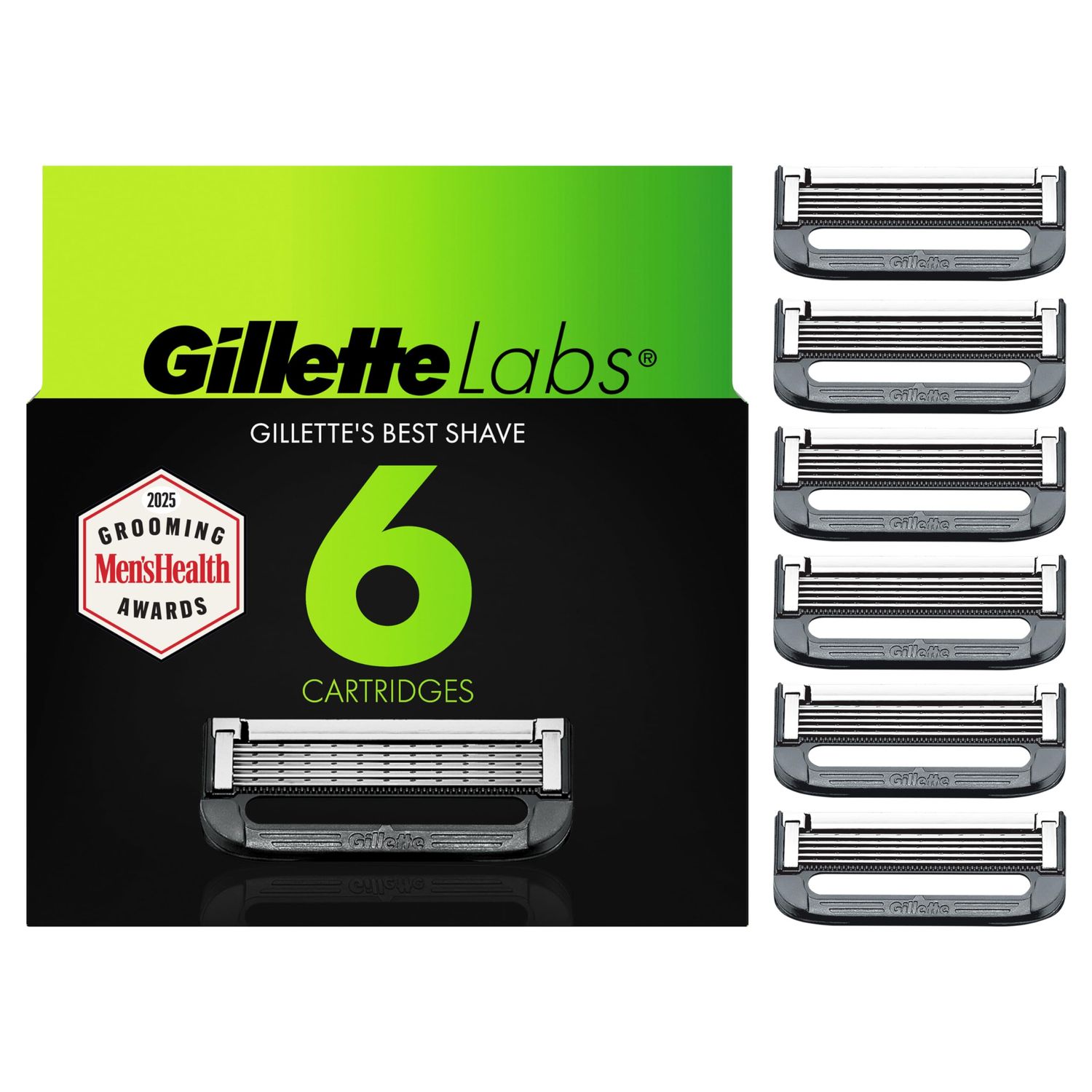 GilletteLabs Razor Blade Refills, 6 count