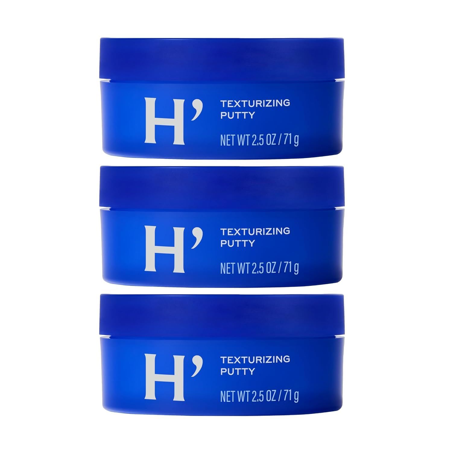 Harrys Texturizing Hair Putty, Mens Hair Styling Products, 2.5 Fl Oz, 3 Pack