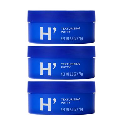 Harrys Texturizing Hair Putty, Mens Hair Styling Products, 2.5 Fl Oz, 3 Pack