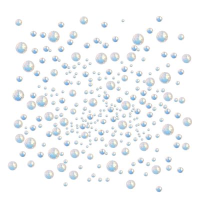 AD Beads 4300 Pieces Flat Back Nail Art Rhinestones Round Beads 6 Sizes (2-6.5mm) with Storage Organizer Box,Rhinestones Picking Pen for Nail Art Phone Decorations Crafts DIY (Opal White)