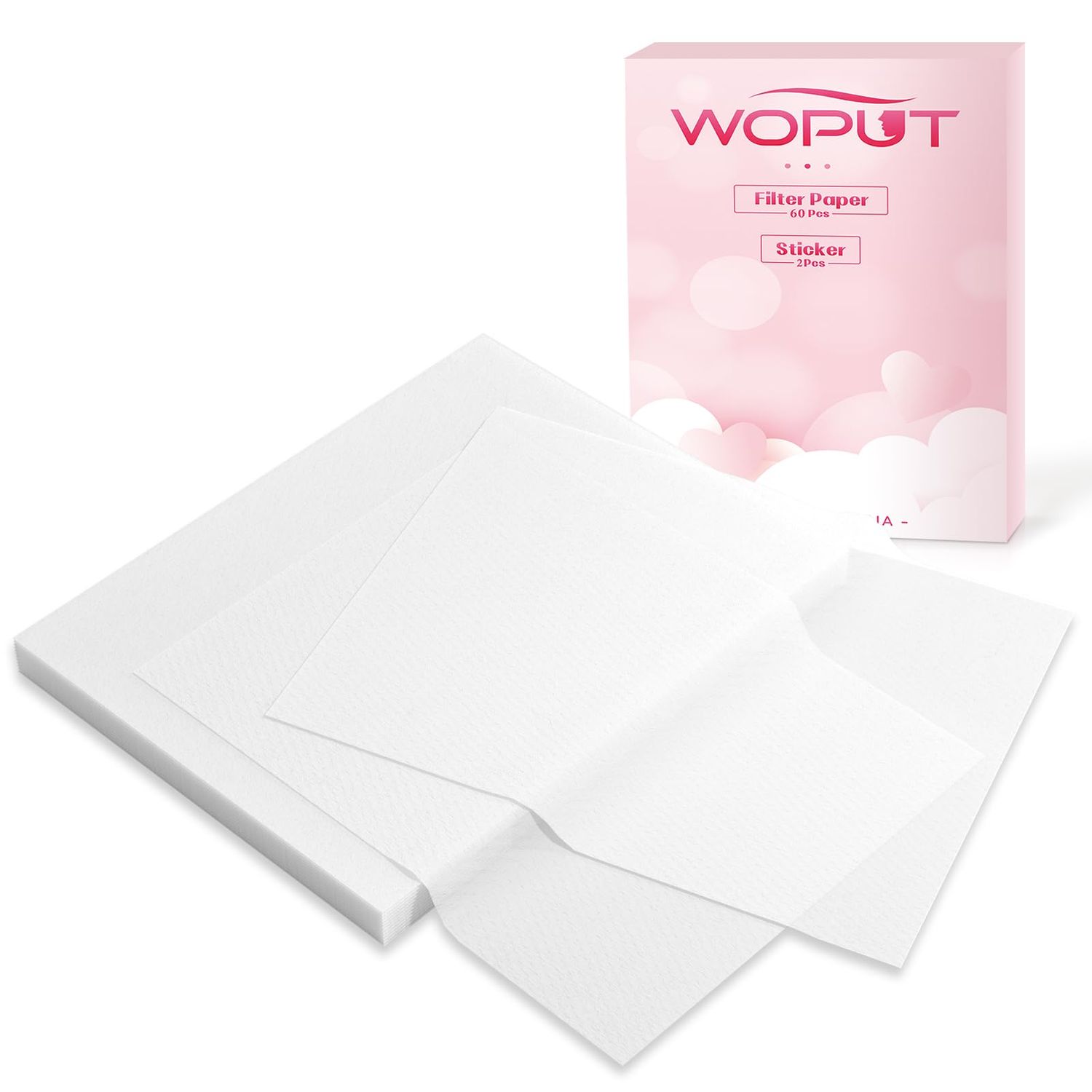 60-Pieces Disposable Nail Dust Collector Filter Paper, Disposable Nail Dust Filters fit for Most Nail Dust Collector Tech, for Nail Salon Nail Spa Nail Tech Nail Supplies and Home Use (White)