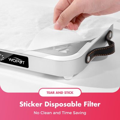 60-Pieces Disposable Nail Dust Collector Filter Paper, Disposable Nail Dust Filters fit for Most Nail Dust Collector Tech, for Nail Salon Nail Spa Nail Tech Nail Supplies and Home Use (White)