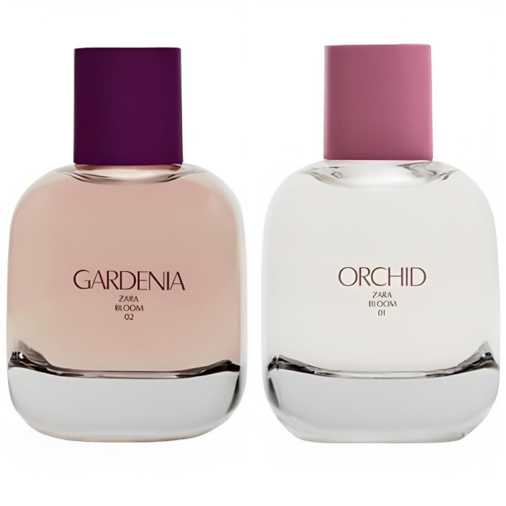 Zara Orchid Gardenia Perfume for Women Fragrance Set EDP Eau De Parfum 2x 90 ML (3.0 FL. OZ)