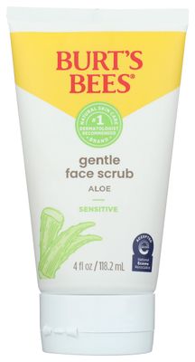 BURTS BEES Sensitive Gentle Facial Scrub, 4 FZ