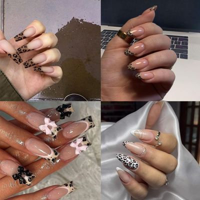 Leopard & Cheetah Print Nail Foils - Transfer Art Foil Stickers - Winter Nail Decorations - Laser Starry Sky Paper Manicure Accessories for Women - 1 Box