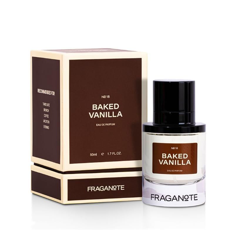 F-ragan,ote Baked Vanilla Eau De Parfum 50ML | Warm &amp; Sweet Vanila Perfume for Women LongLasting Fragrance with Maple Syrup, Vanilla Bean and Hazelnut Notes | Perfect for Evening, Coffee, &amp; Third Date