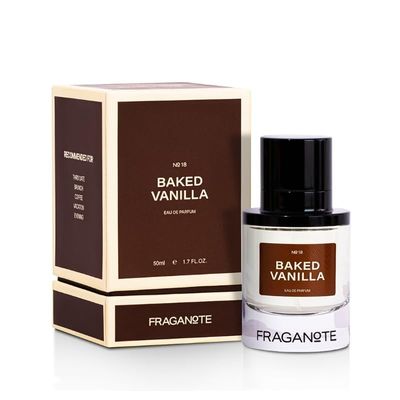 F-ragan,ote Baked Vanilla Eau De Parfum 50ML | Warm &amp; Sweet Vanila Perfume for Women LongLasting Fragrance with Maple Syrup, Vanilla Bean and Hazelnut Notes | Perfect for Evening, Coffee, &amp; Third Date