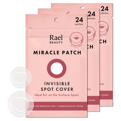 Rael Pimple Patches, Miracle Invisible Spot Cover - Hydrocolloid Acne Patch, Treatment for Breakouts, Absorbs Zits &amp; Blemish, Korean Skin Care, 2 Sizes (72 Count)